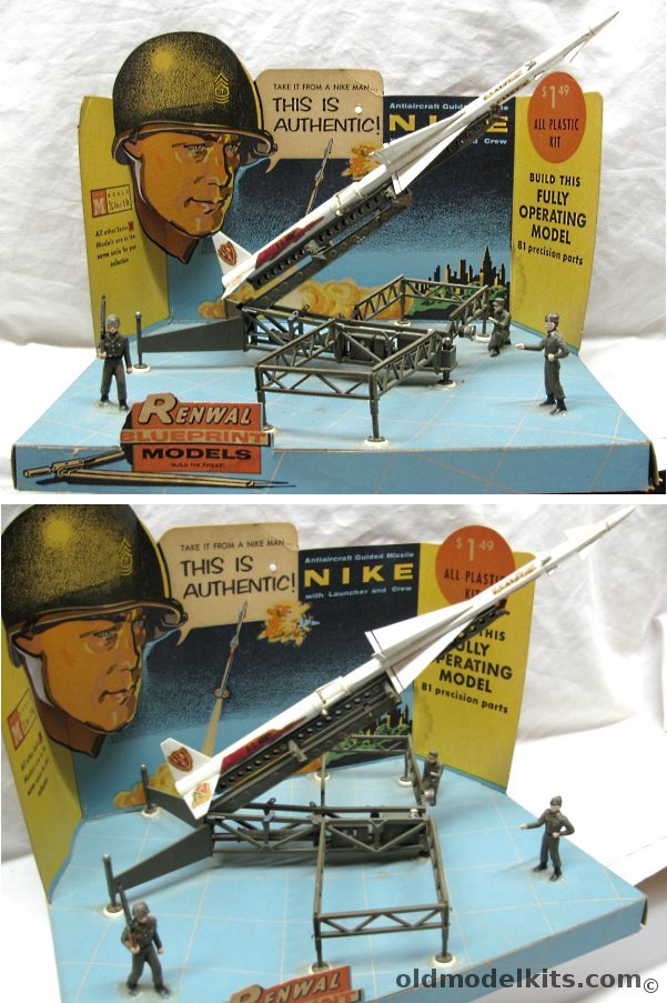 Renwal 1/32 Nike Ajax MIM-3 Missile Store Display plastic model kit